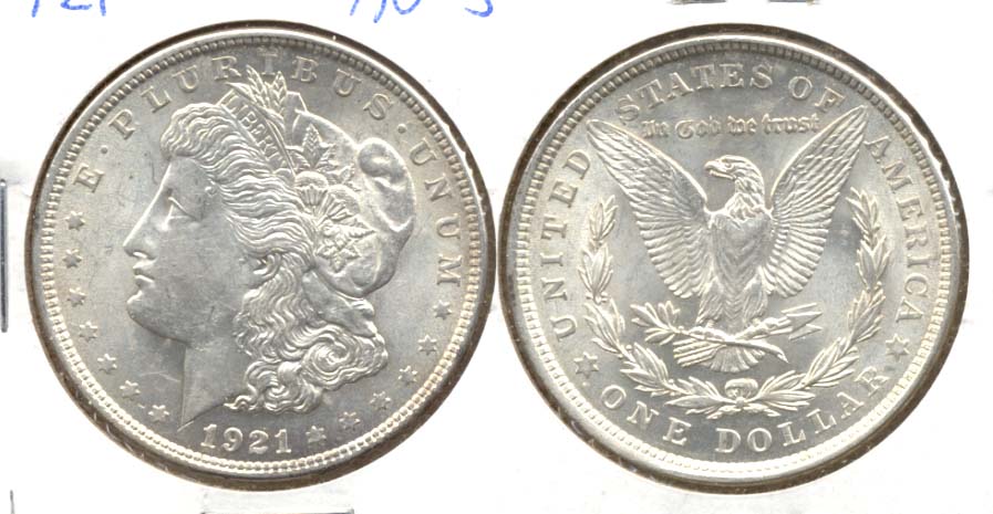 1921 Morgan Silver Dollar AU-55 b