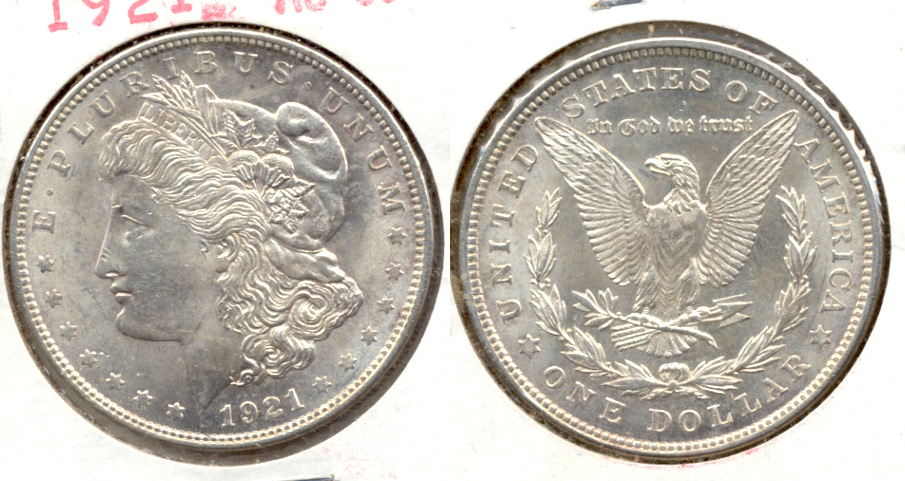 1921 Morgan Silver Dollar AU-55 h