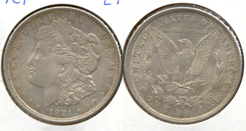 1921 Morgan Silver Dollar EF-40 a