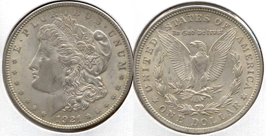 1921 Morgan Silver Dollar EF-40 aa