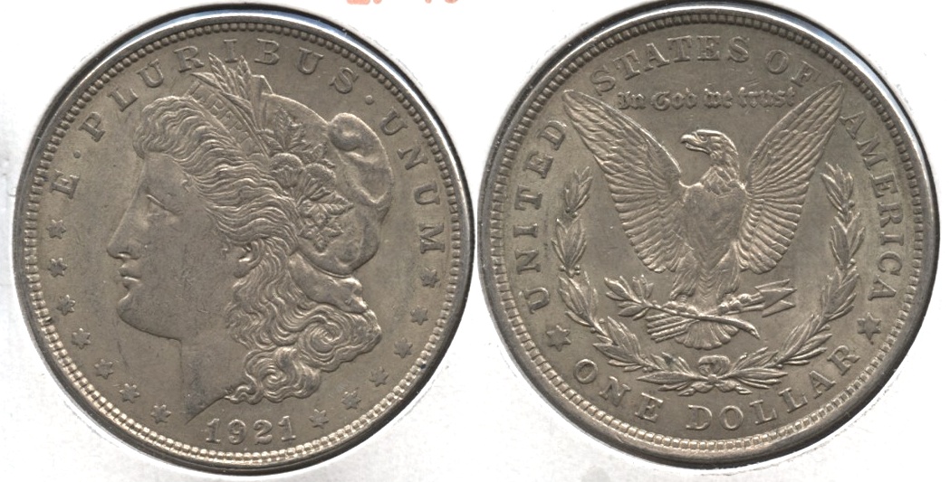 1921 Morgan Silver Dollar EF-40 #aj