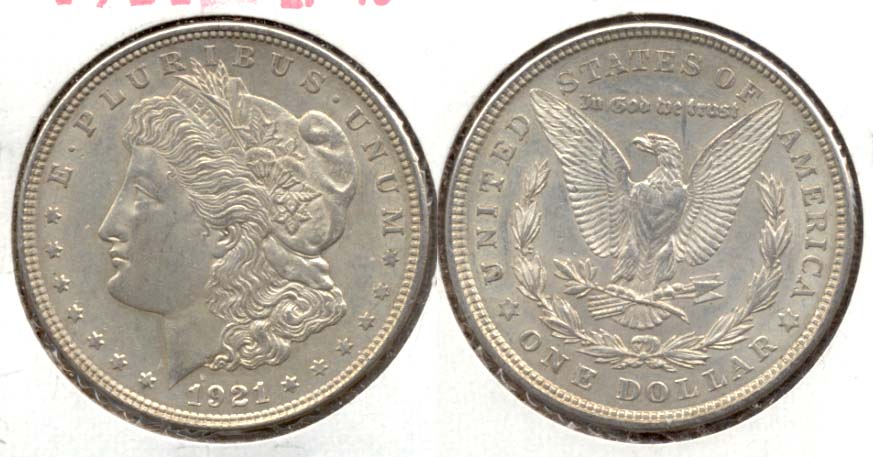 1921 Morgan Silver Dollar EF-40 r