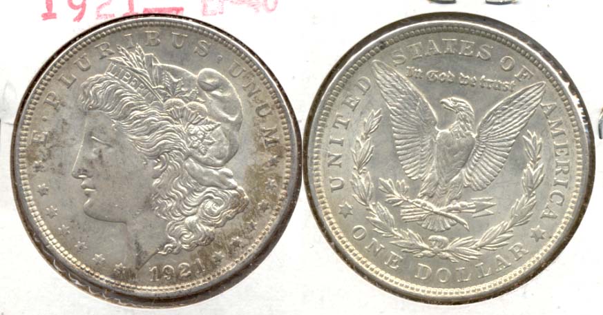 1921 Morgan Silver Dollar EF-40 u