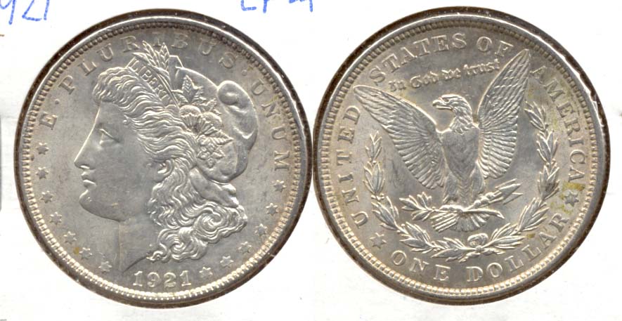 1921 Morgan Silver Dollar EF-45 a