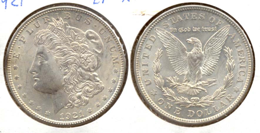 1921 Morgan Silver Dollar EF-45 f