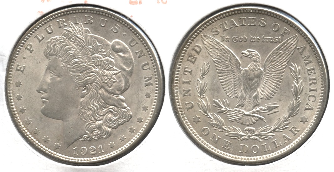 1921 Morgan Silver Dollar EF-45 #q