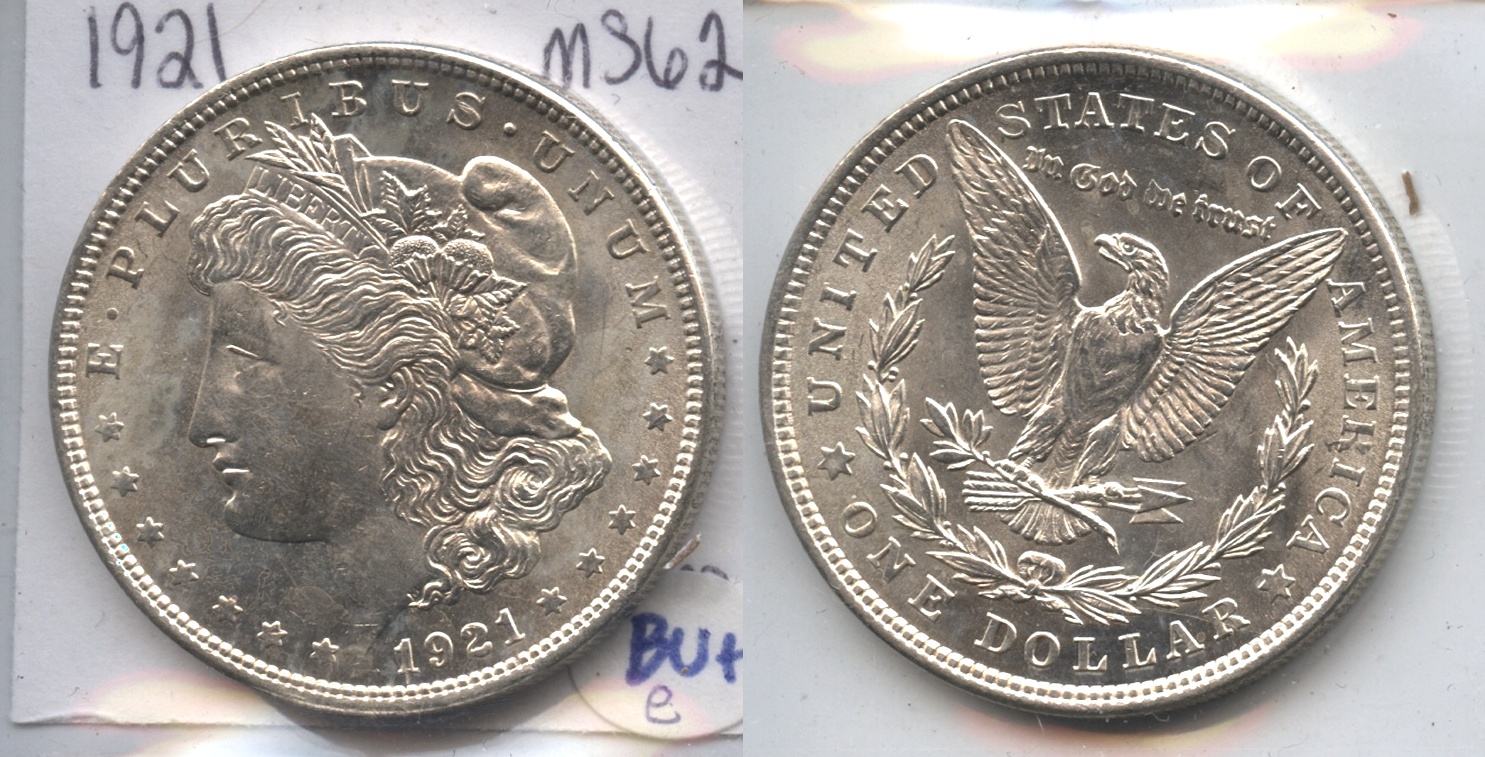 1921 Morgan Silver Dollar MS-60 #e