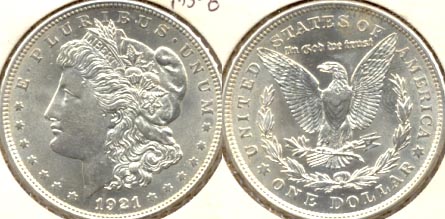 1921 Morgan Silver Dollar MS-63