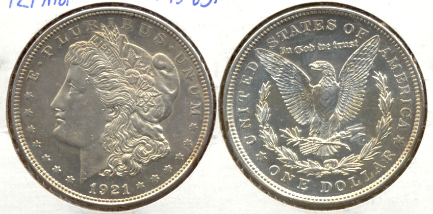 1921 Morgan Silver Dollar MS-63 Prooflike a