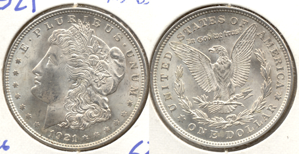 1921 Morgan Silver Dollar MS-63 e