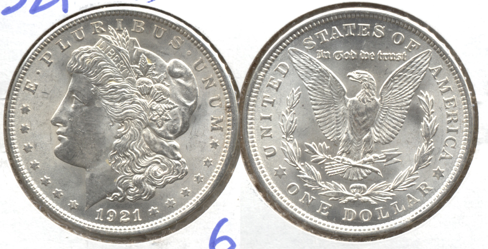 1921 Morgan Silver Dollar MS-63 k