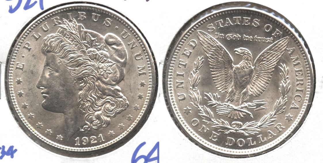 1921 Morgan Silver Dollar MS-64 #c