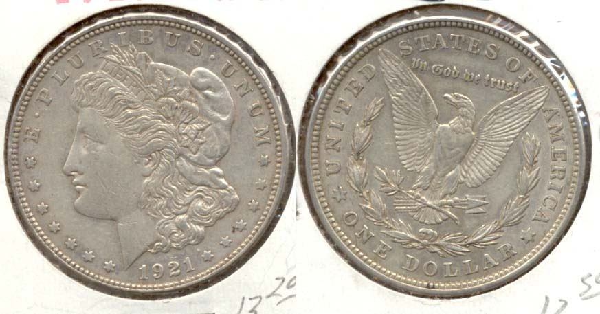 1921 Morgan Silver Dollar VF-20 a