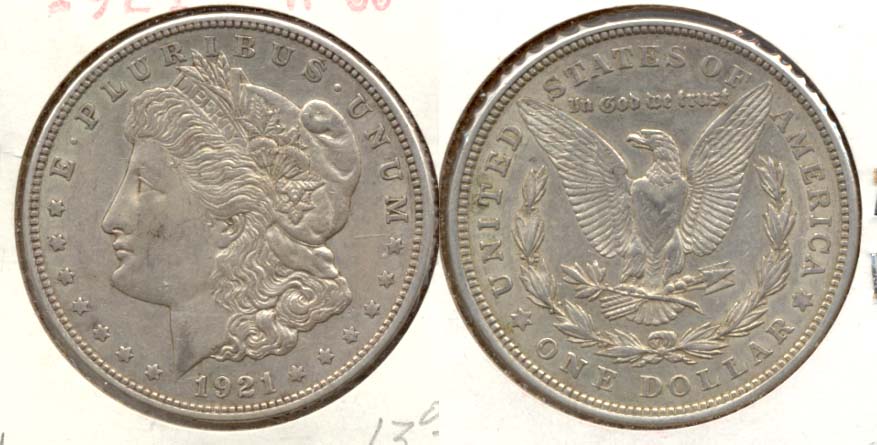 1921 Morgan Silver Dollar VF-30 a