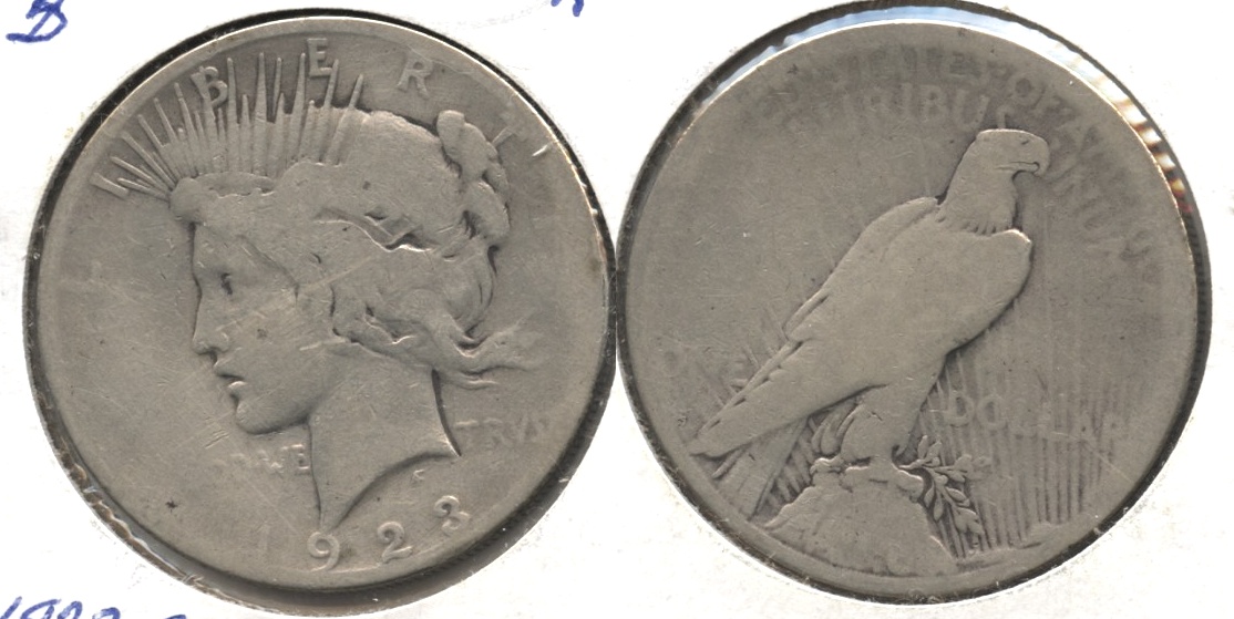 1923-S Peace Silver Dollar AG-3
