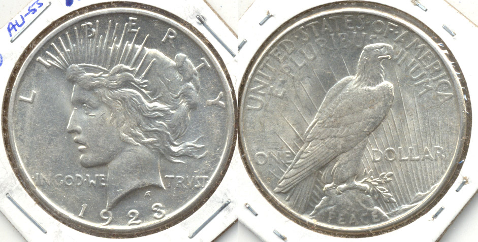 1923-S Peace Silver Dollar AU-55