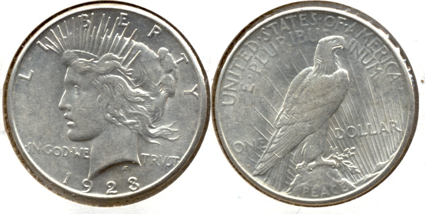 1923-S Peace Silver Dollar EF-40