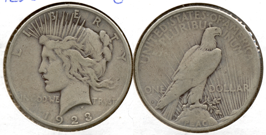 1923-S Peace Silver Dollar Good-4