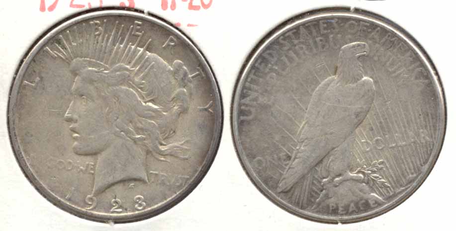1923-S Peace Silver Dollar VF-20 a