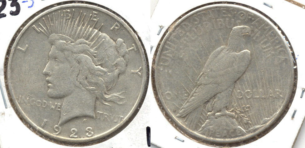 1923-S Peace Silver Dollar VF-20 b
