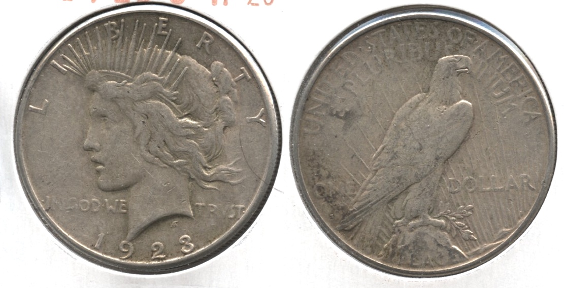 1923-S Peace Silver Dollar VF-20 #c