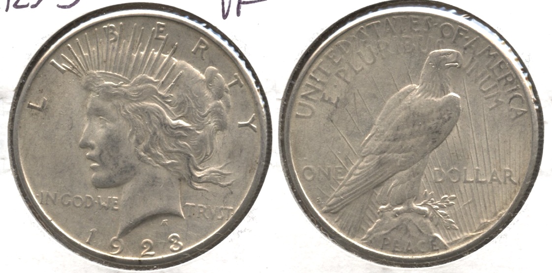 1923-S Peace Silver Dollar VF-20 #f