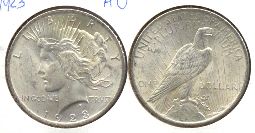 1923 Peace Silver Dollar AU-50