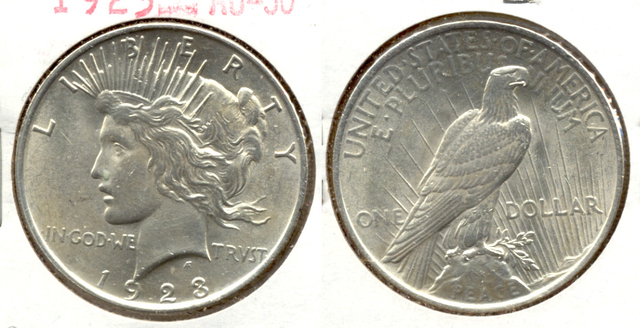 1923 Peace Silver Dollar AU-50 n