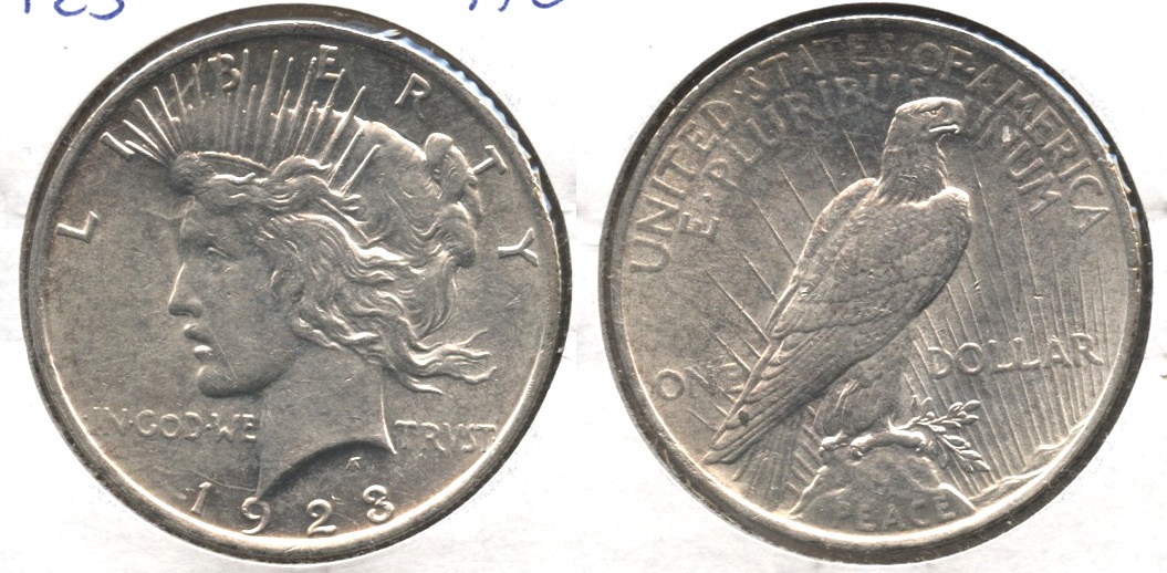 1923 Peace Silver Dollar AU-50 q