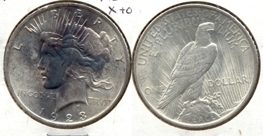 1923 Peace Silver Dollar AU-55