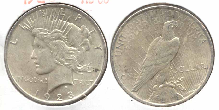 1923 Peace Silver Dollar AU-55 k