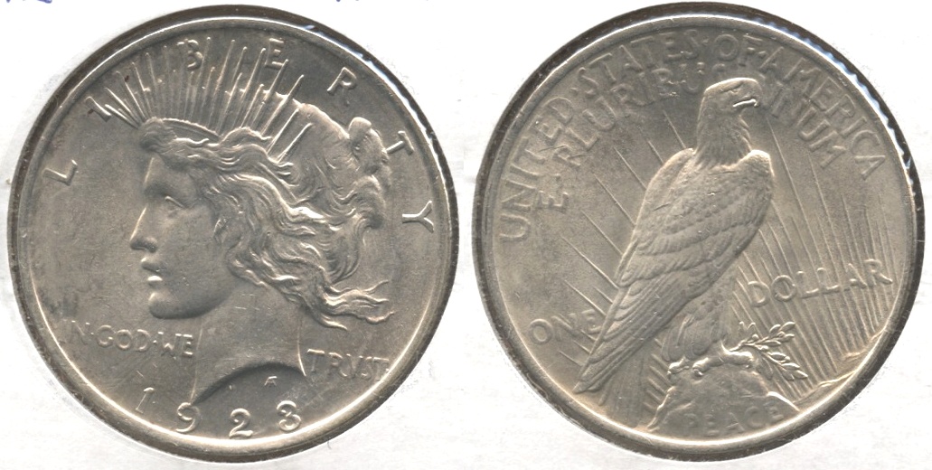 1923 Peace Silver Dollar AU-55 r