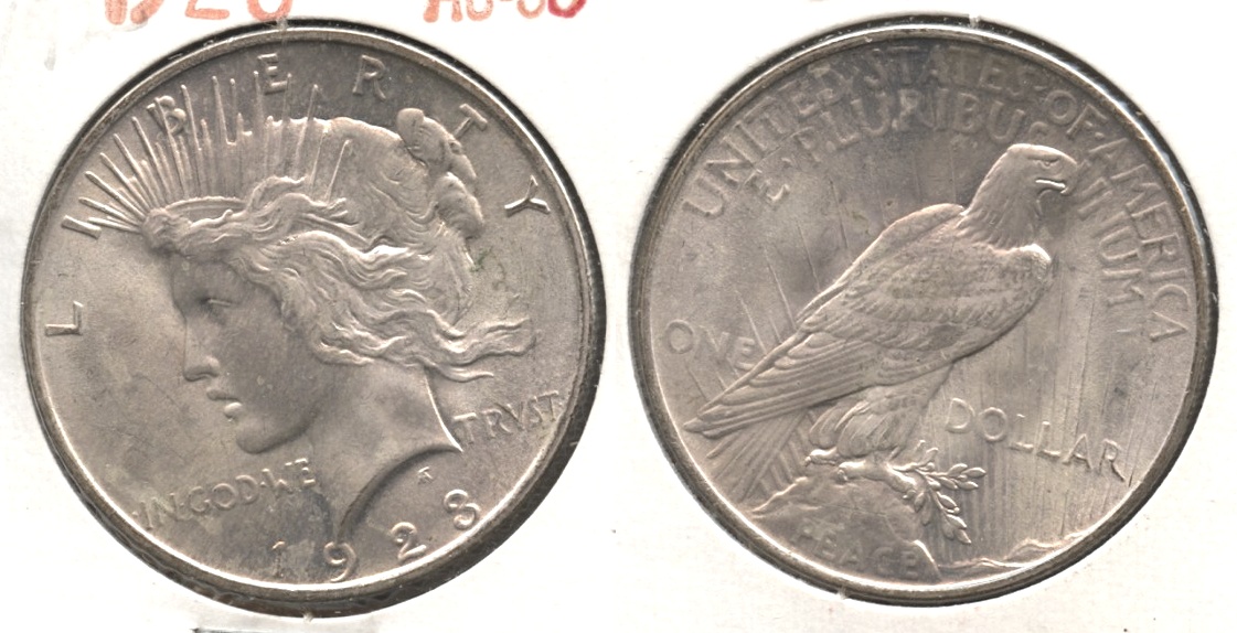 1923 Peace Silver Dollar AU-58