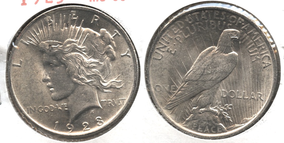 1923 Peace Silver Dollar MS-60 #aa