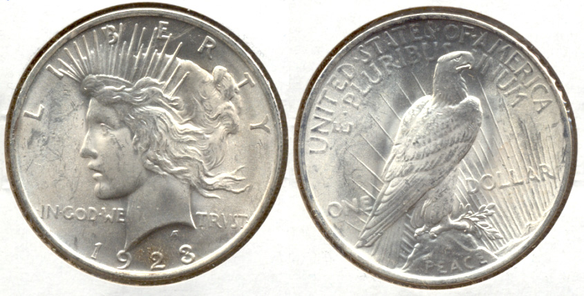 1923 Peace Silver Dollar MS-60 e