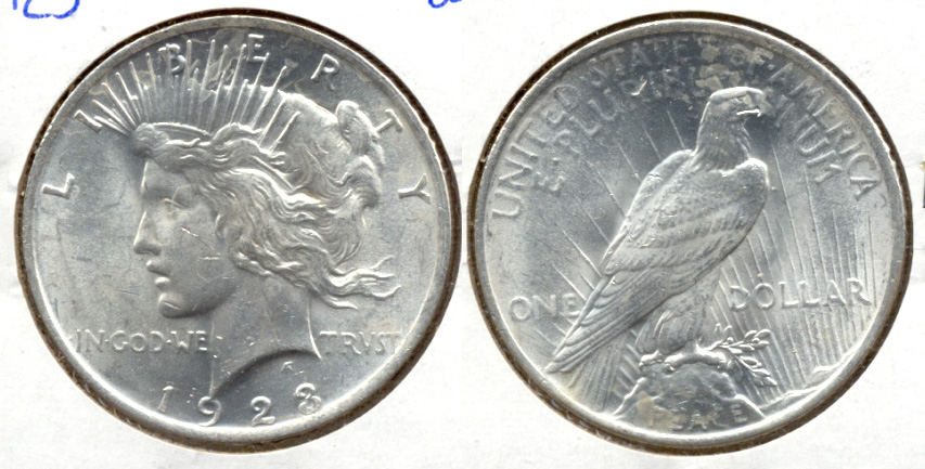 1923 Peace Silver Dollar MS-60 g