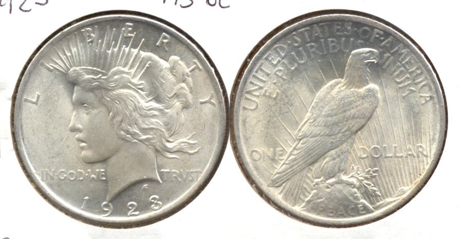 1923 Peace Silver Dollar MS-60 o