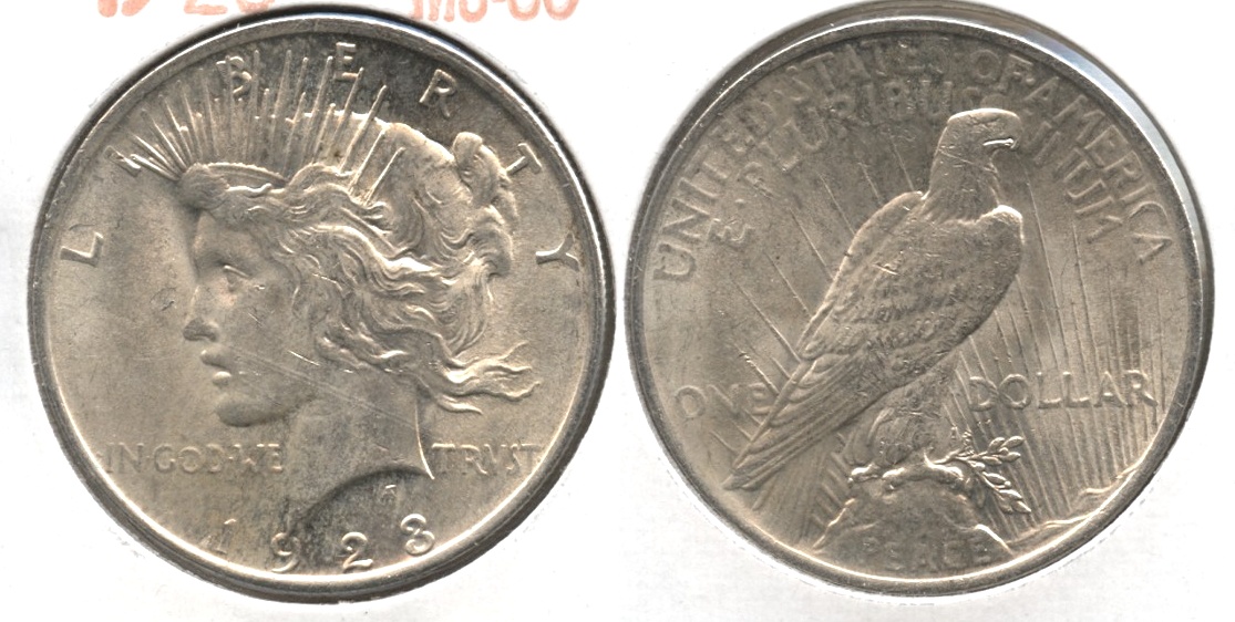 1923 Peace Silver Dollar MS-60 #w