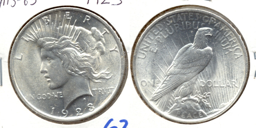 1923 Peace Silver Dollar MS-63 h
