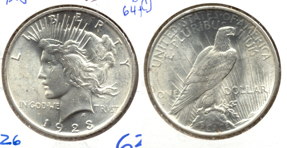 1923 Peace Silver Dollar MS-63 j