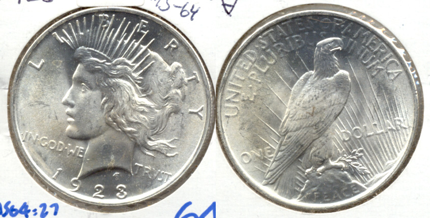 1923 Peace Silver Dollar MS-64