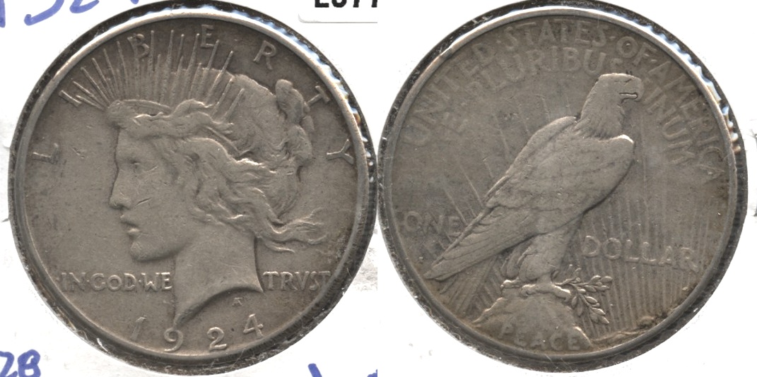 1924-S Peace Silver Dollar Fine-15