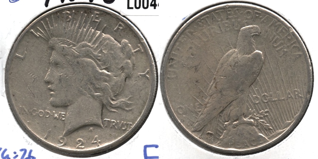 1924-S Peace Silver Dollar Good-4 g