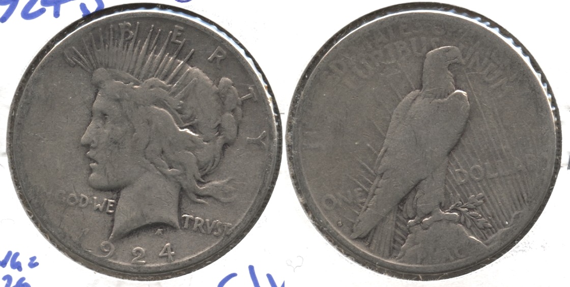 1924-S Peace Silver Dollar Good-4 #i