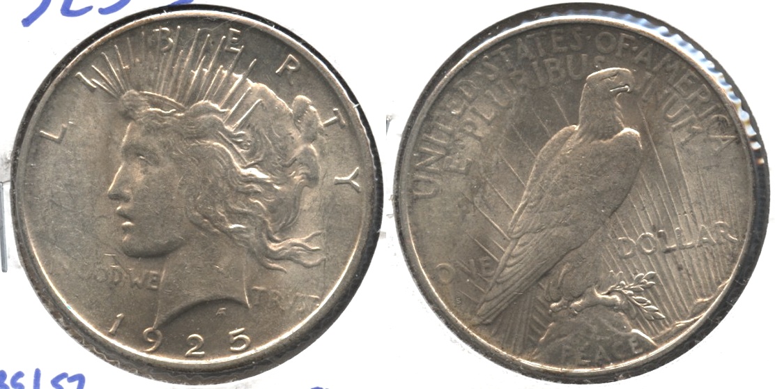 1925-S Peace Silver Dollar AU-55 #b