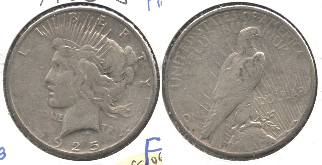 1925-S Peace Silver Dollar Fine-12 #a