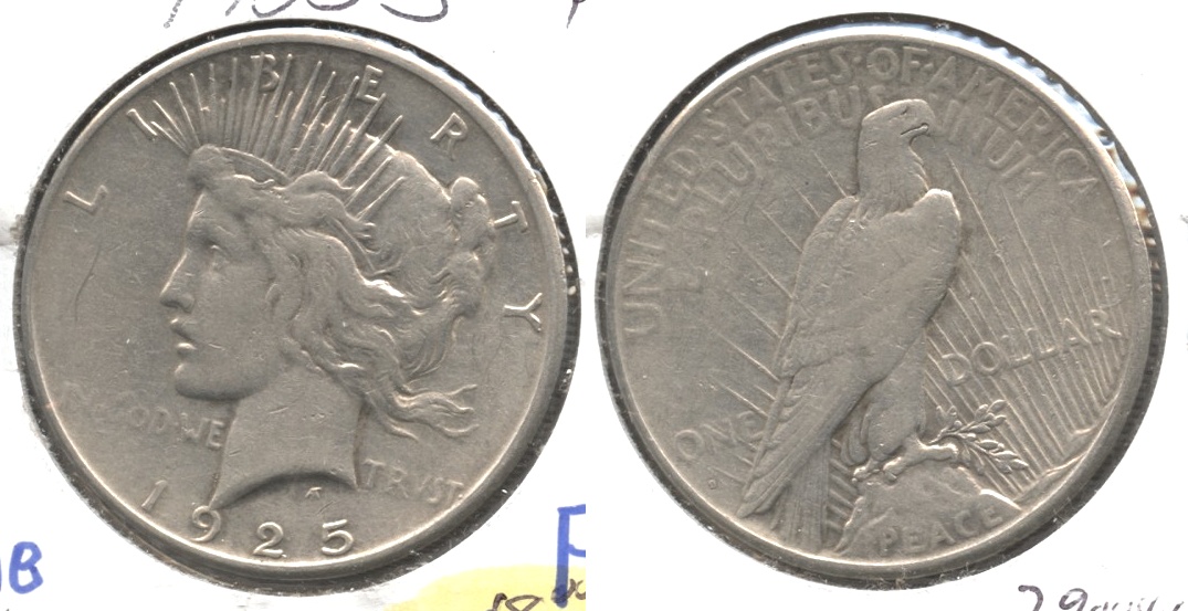 1925-S Peace Silver Dollar Fine-12 #b