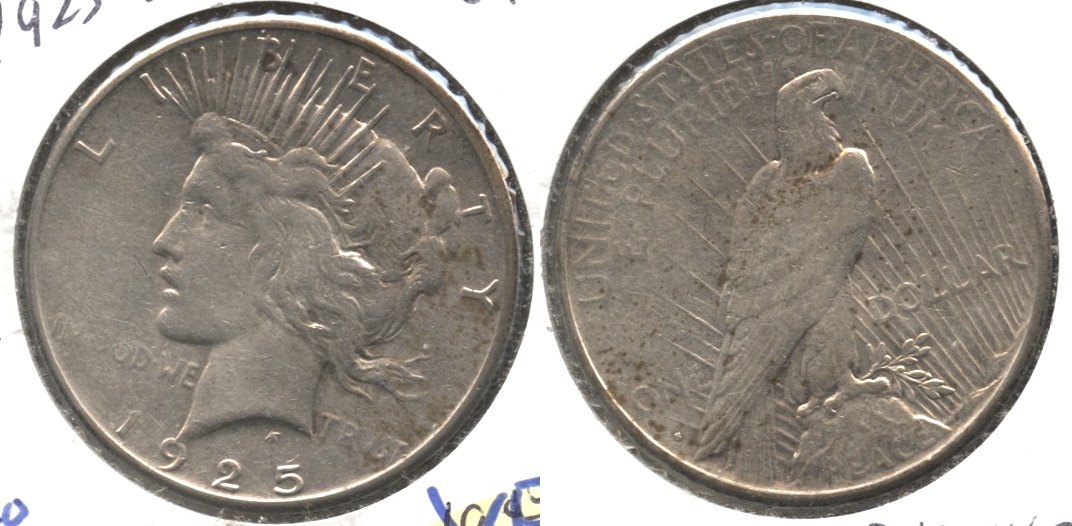 1925-S Peace Silver Dollar VF-20 #a