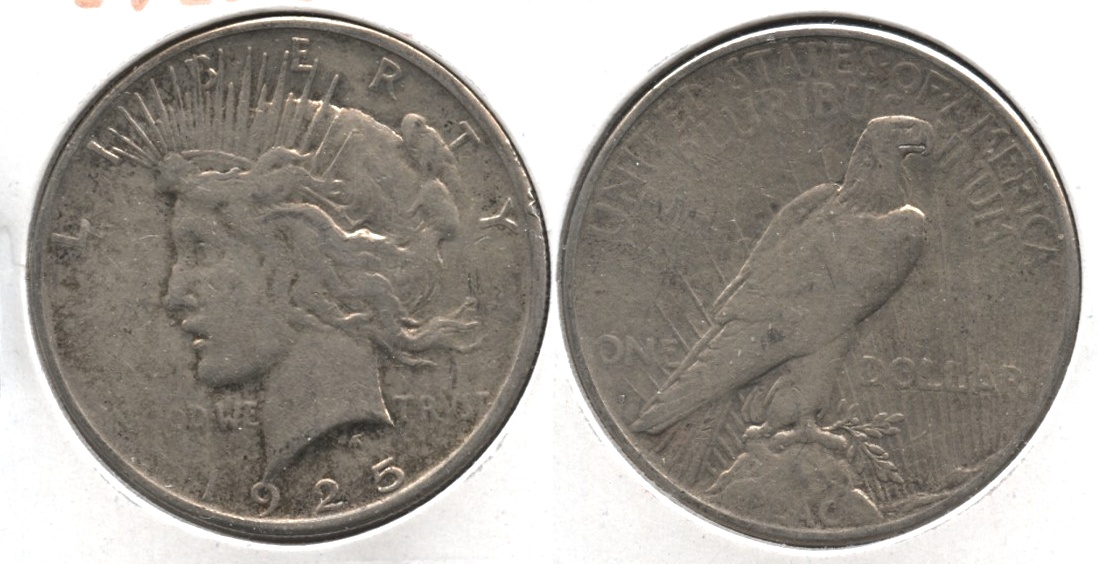 1925-S Peace Silver Dollar VG-8 #a Cleaned
