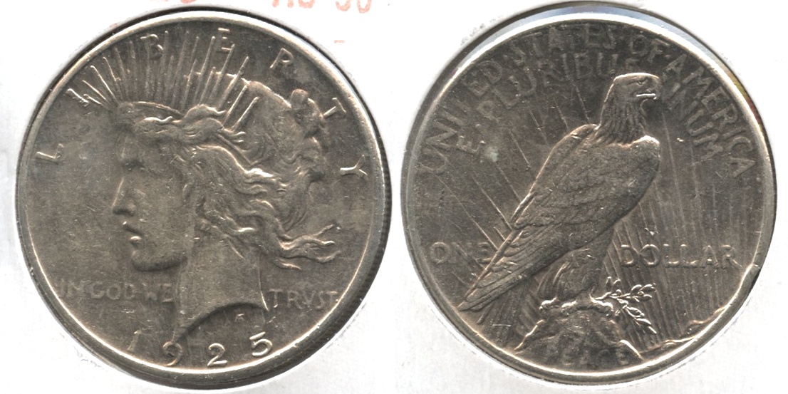 1925 Peace Silver Dollar AU-50 #aa